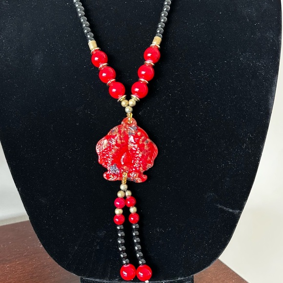 Red Koi Necklace - Picture 1 of 9